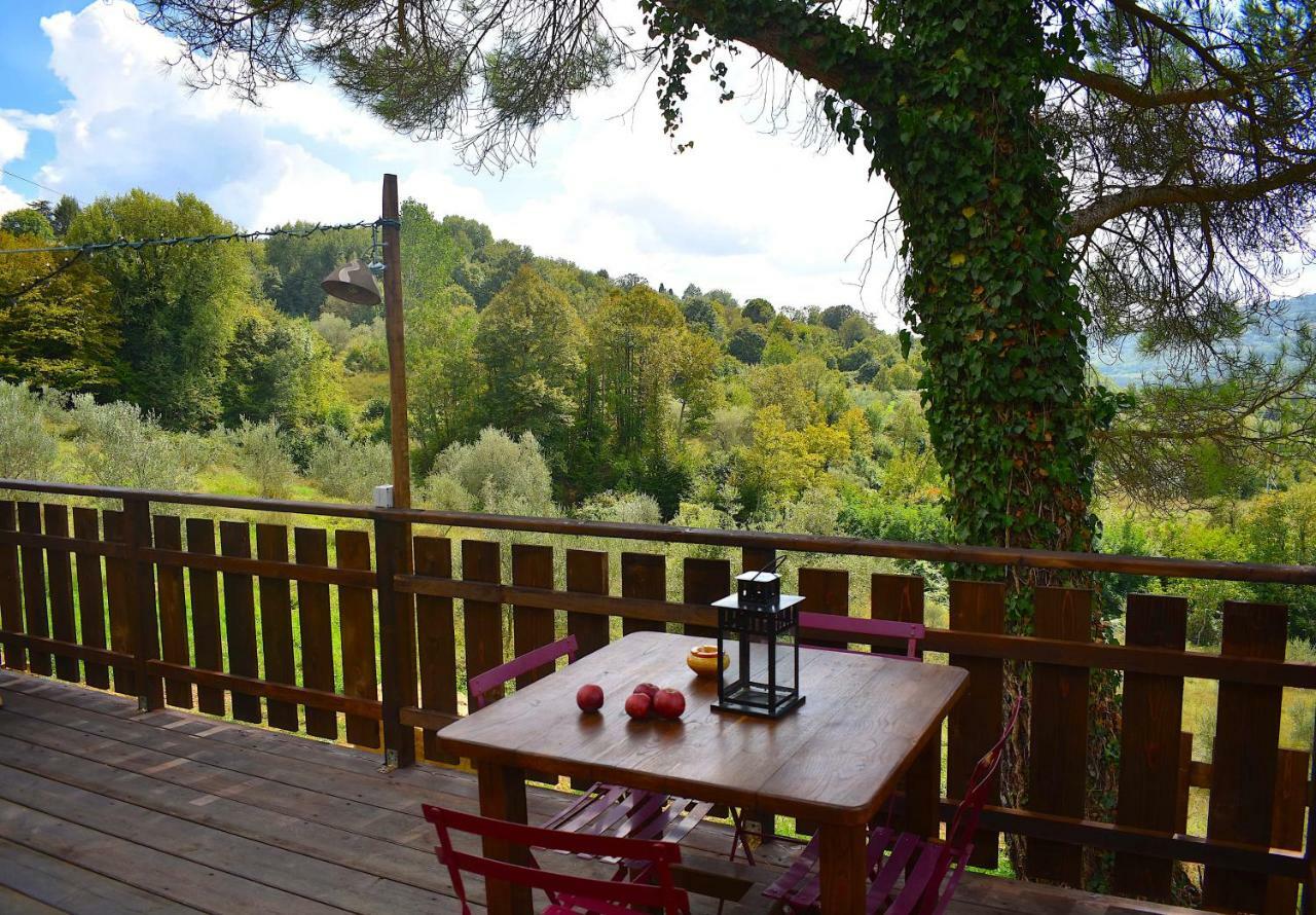 Podere Di Maggio - Glamping Tent 3 Santa Fiora Exteriör bild